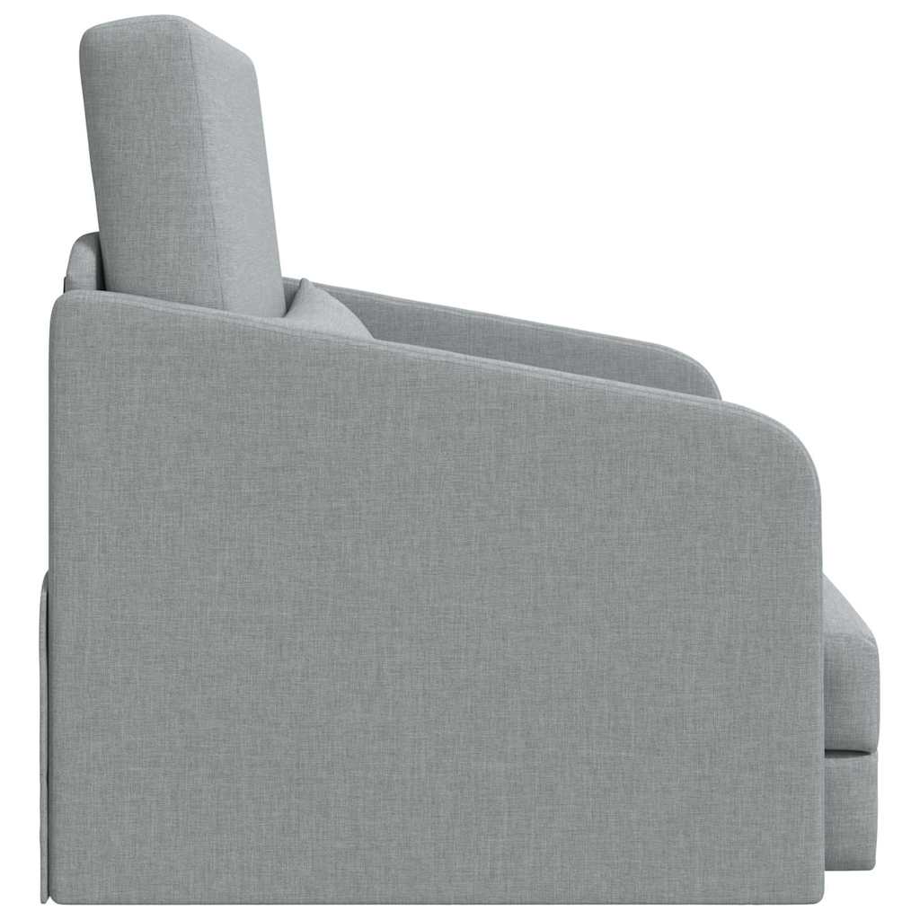 Krevet na razvlačenje Svijetlo siva 65 x 80 x 83 cm tkanina