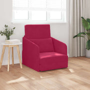 Krevet na razvlačenje Vinska crvena 65 x 80 x 83 cm Baršun