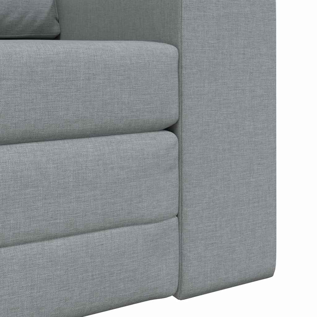 Krevet na razvlačenje Svijetlo siva 98 x 71 x 83 cm tkanina