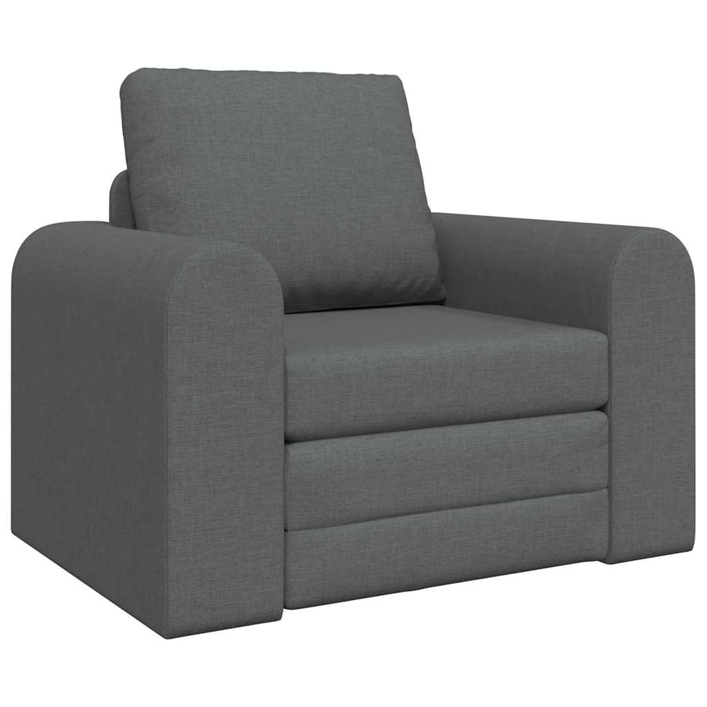 Krevet na razvlačenje Tamno siva 98 x 71 x 83 cm tkanina