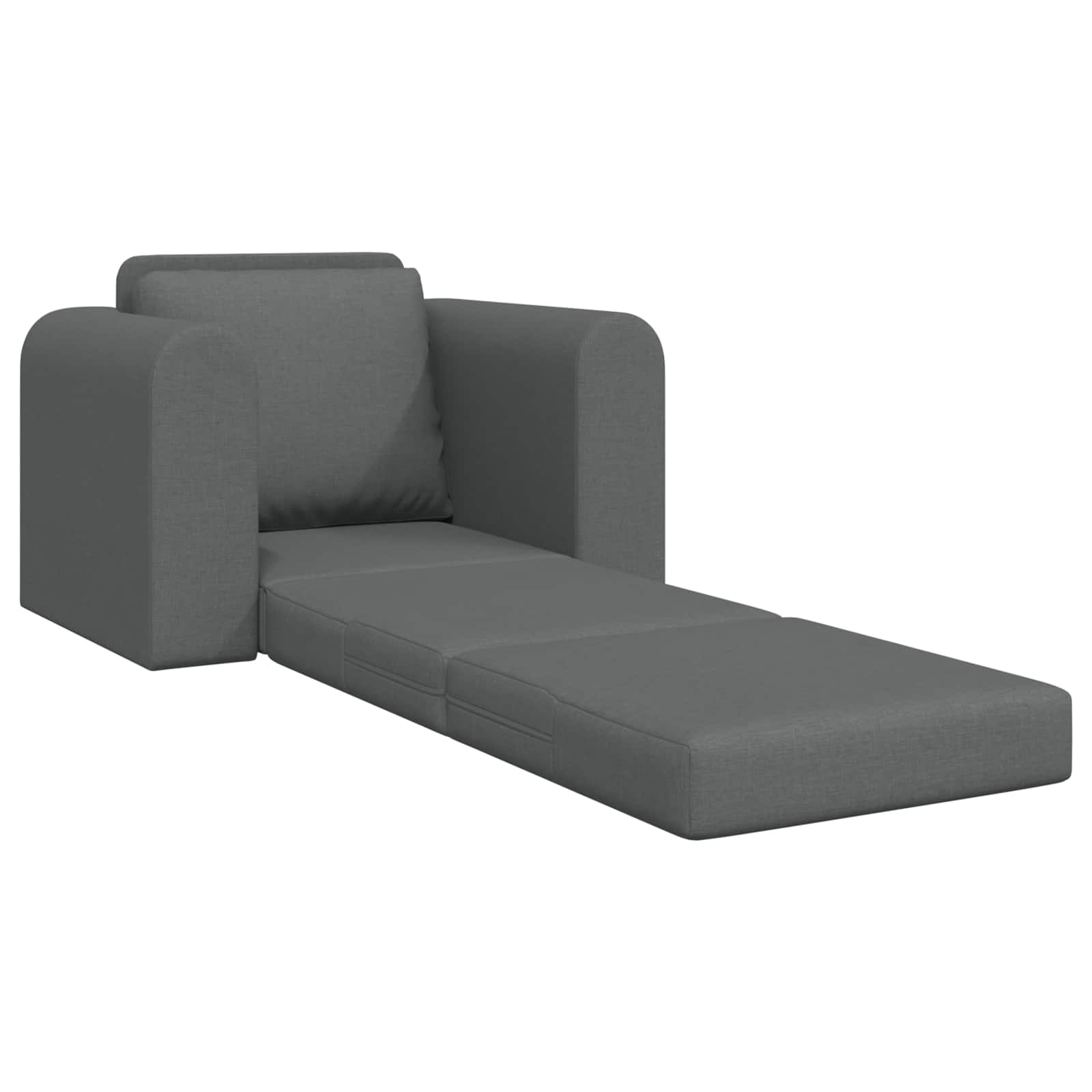 Krevet na razvlačenje Tamno siva 98 x 71 x 83 cm tkanina