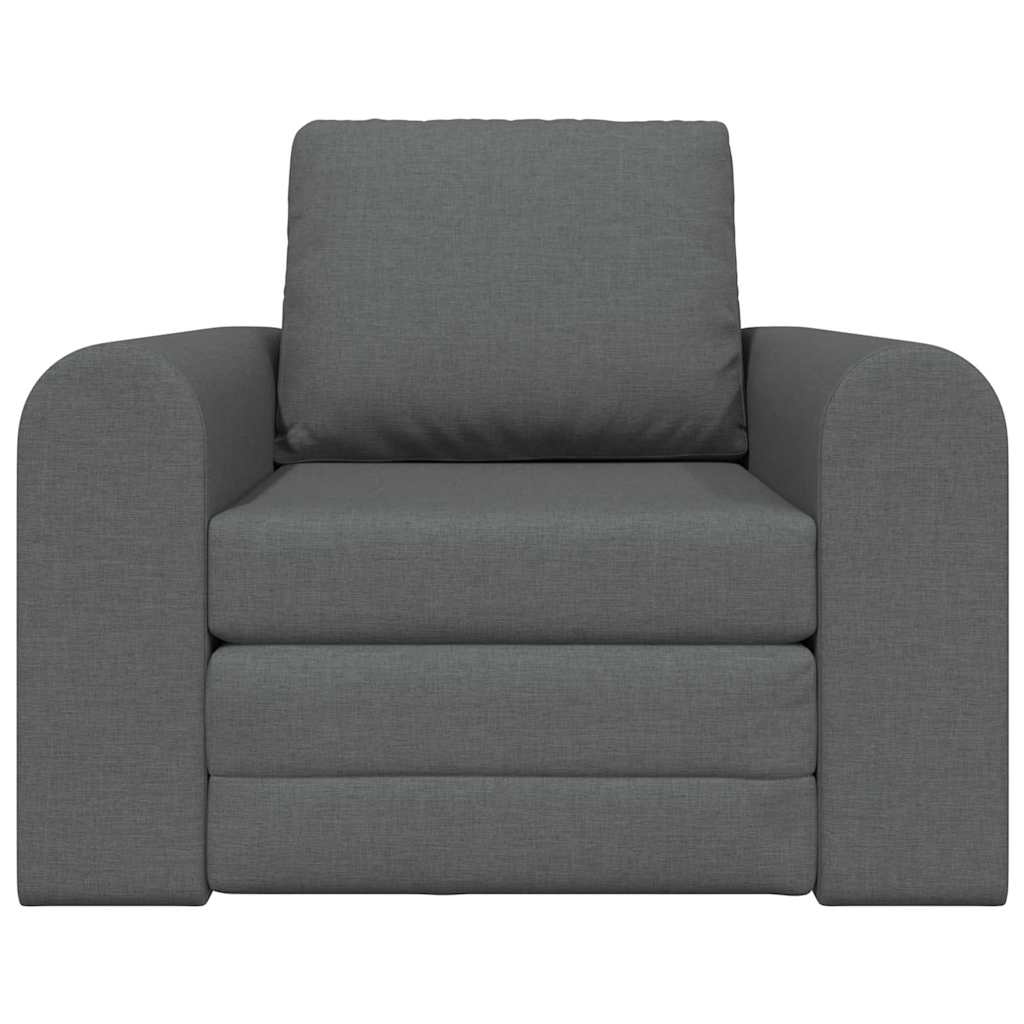 Krevet na razvlačenje Tamno siva 98 x 71 x 83 cm tkanina