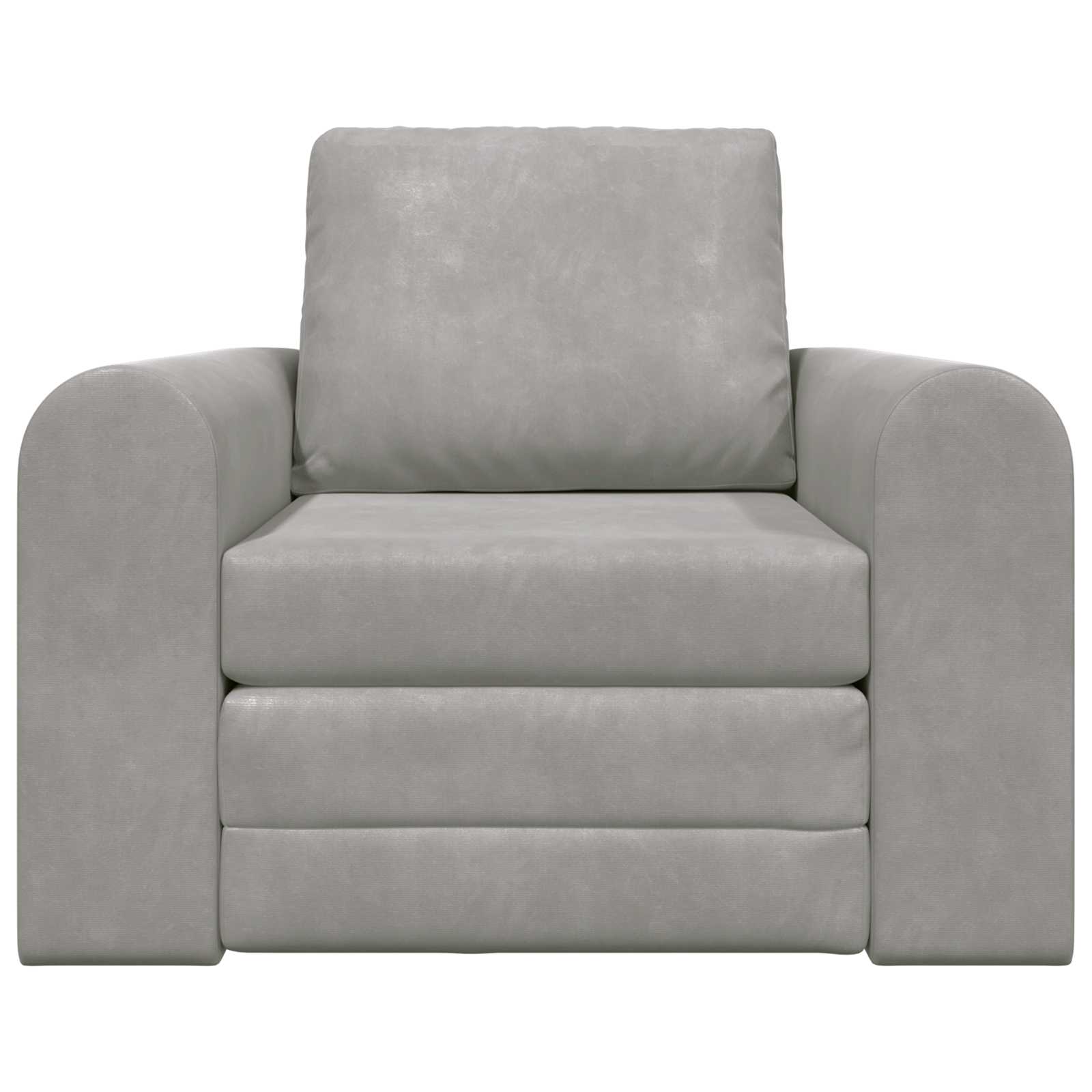 Krevet na razvlačenje Svijetlo siva 98 x 71 x 83 cm Baršun