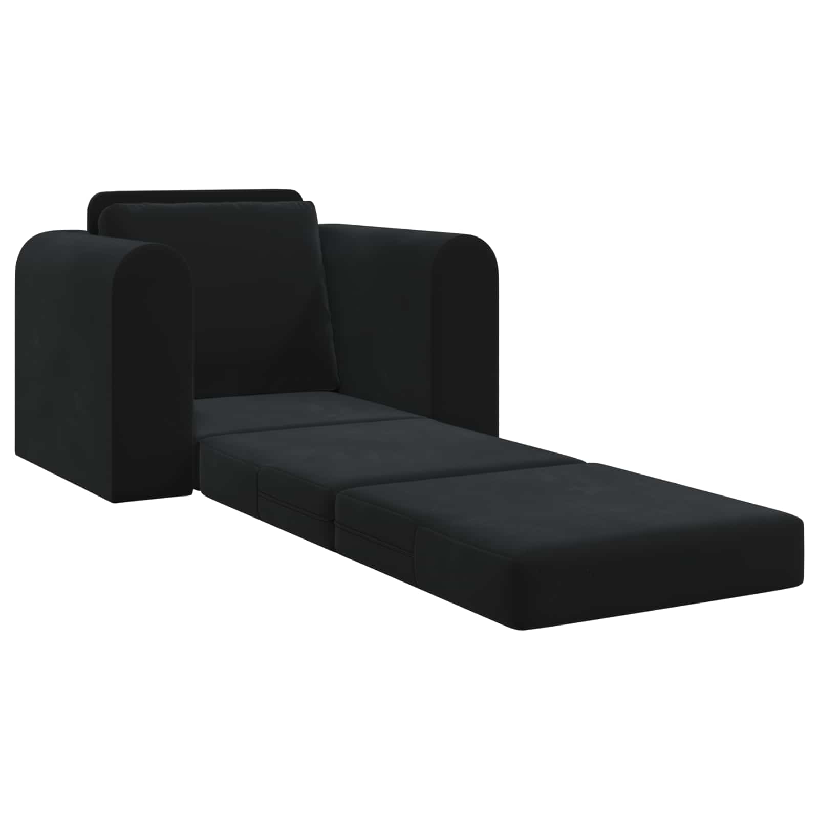 Krevet na razvlačenje Crna 98 x 71 x 83 cm Baršun