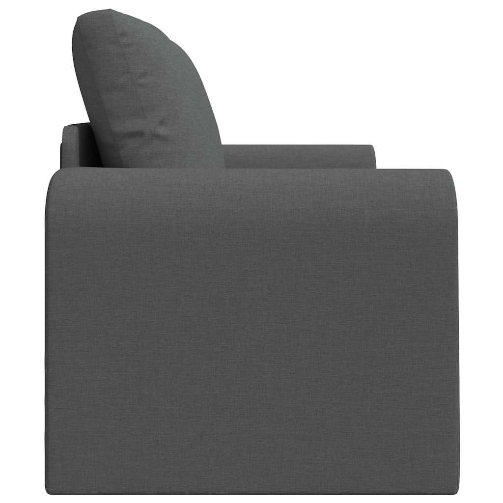 Krevet na razvlačenje 60cm Tamno siva tkanina