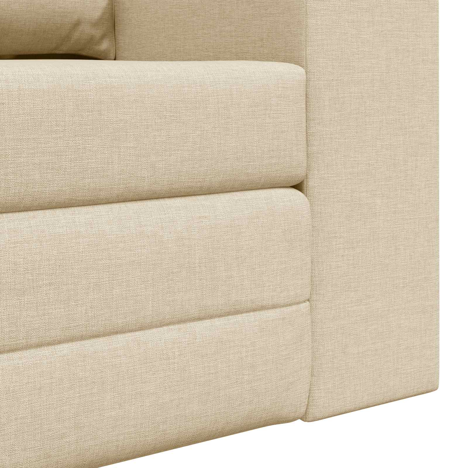 Krevet na razvlačenje 60cm Krema tkanina