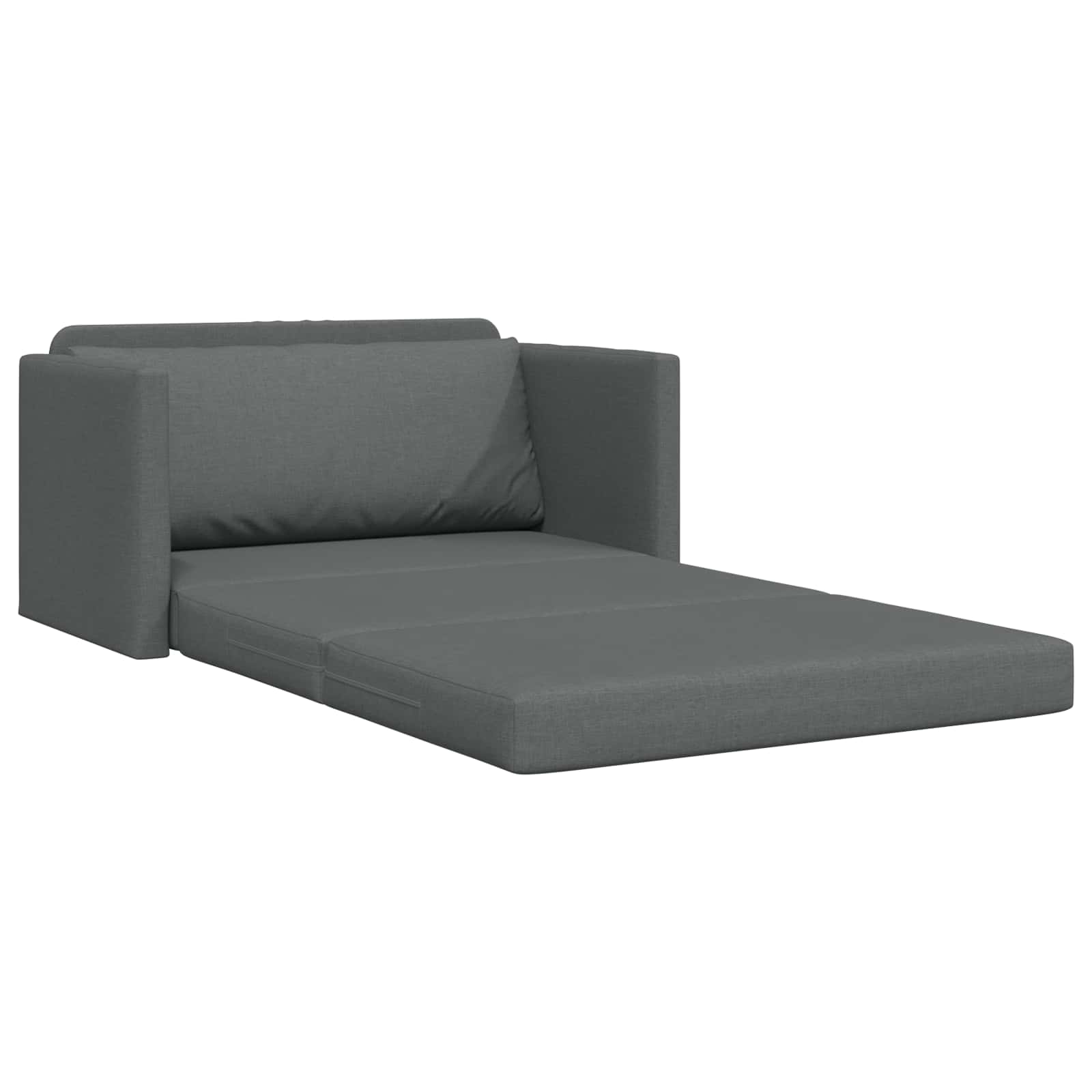 Krevet na razvlačenje 110cm Tamno siva tkanina