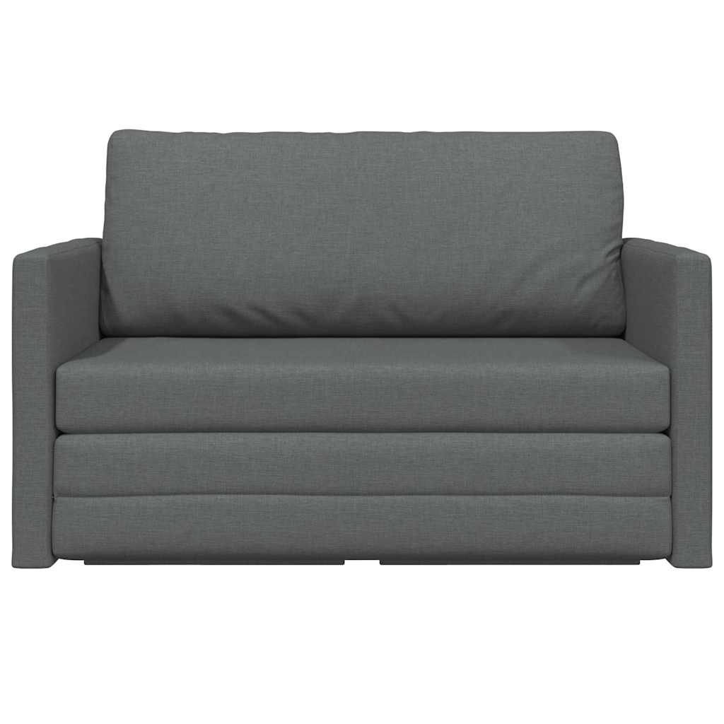 Krevet na razvlačenje 110cm Tamno siva tkanina