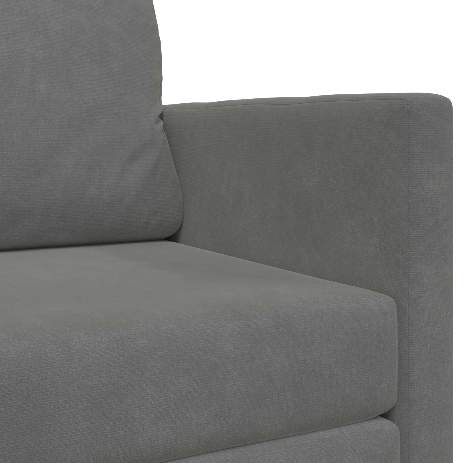 Krevet na razvlačenje Tamno siva 124 x 71 x 78 cm Baršun
