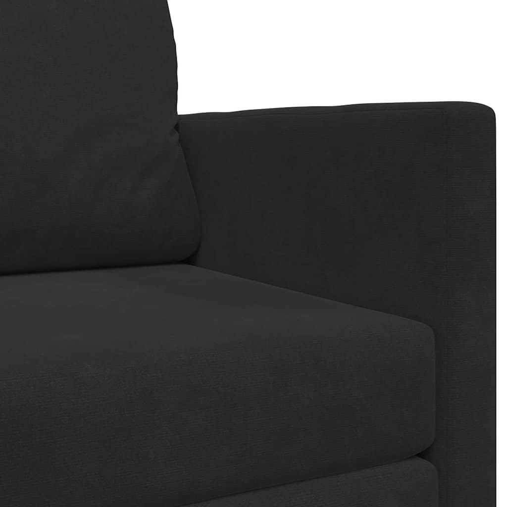 Krevet na razvlačenje Crna 124 x 71 x 78 cm Baršun