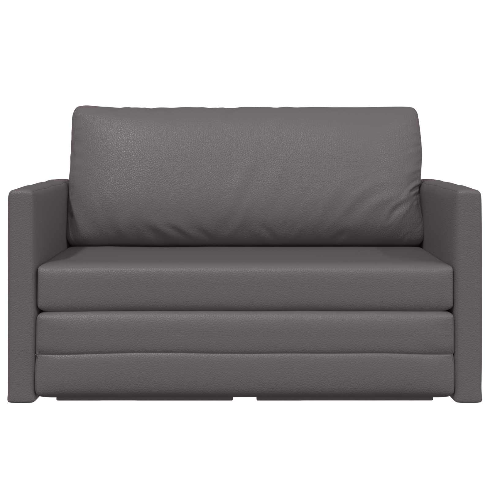 Krevet na razvlačenje Siva 124 x 71 x 78 cm Umjetna koža