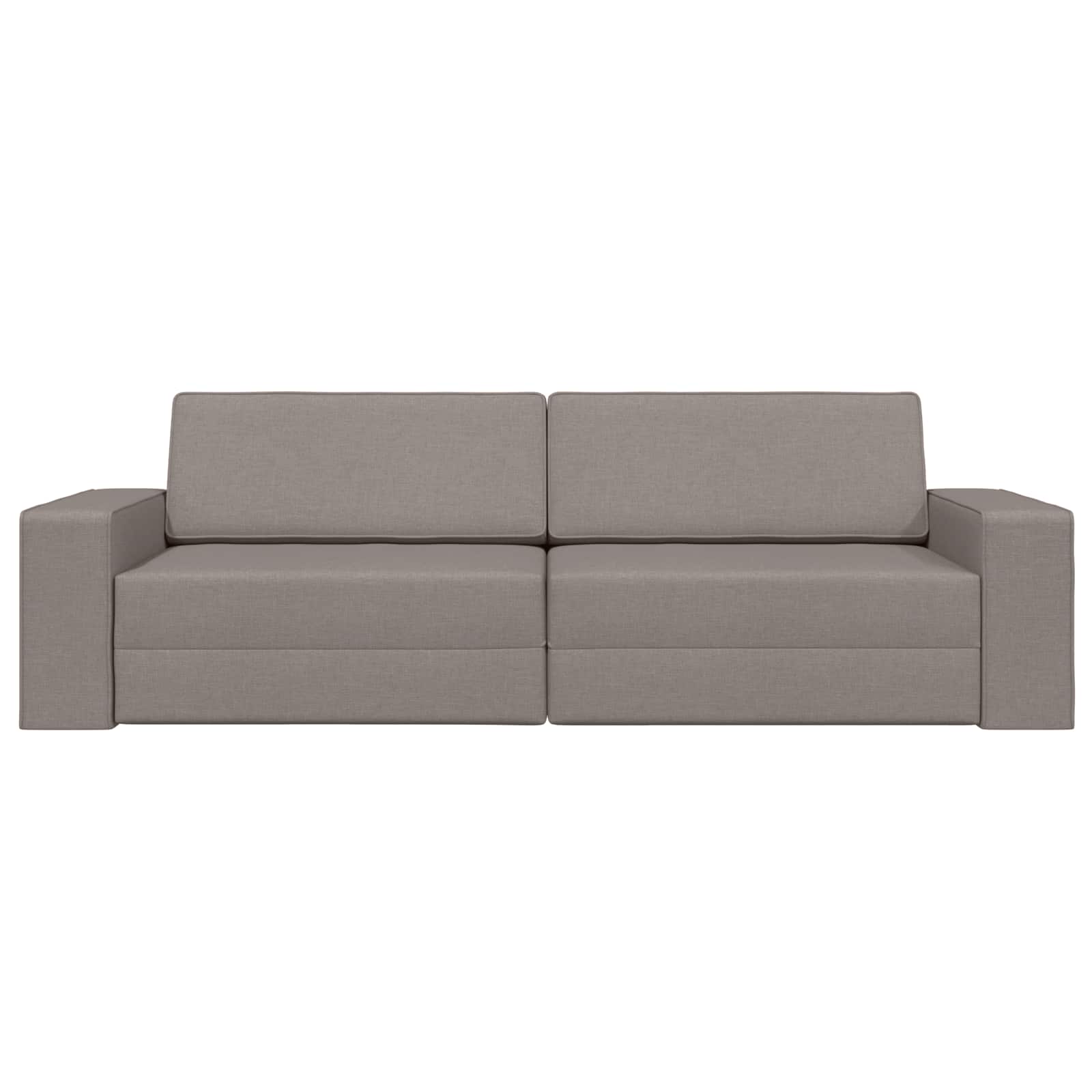 Krevet na razvlačenje Sivo-smeđa 245 x 78 x 77 cm tkanina
