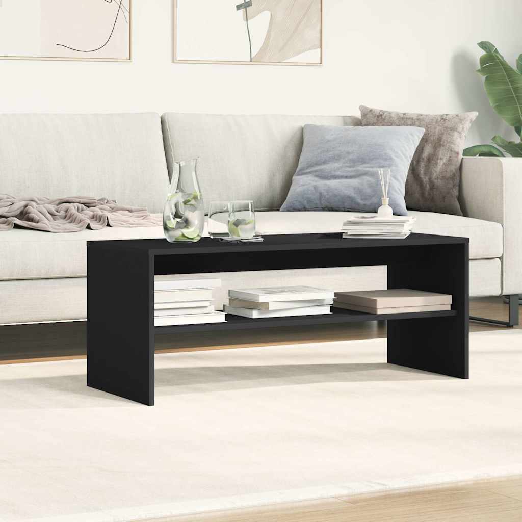 TV ormarić od iverice crni 100 x 40 x 40 cm