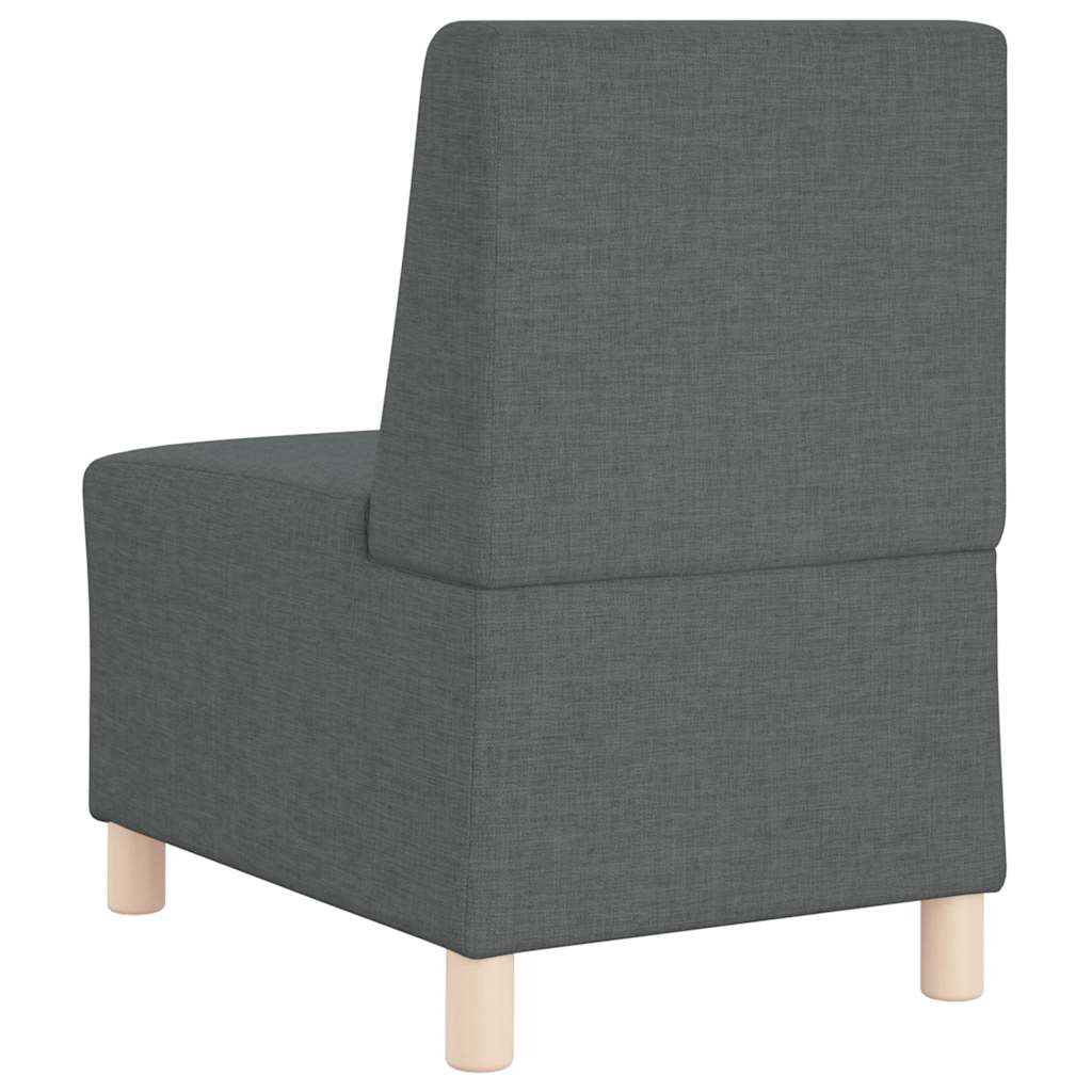 Modularna sofa bez naslona za ruke tamno siva 55 cm tkanina