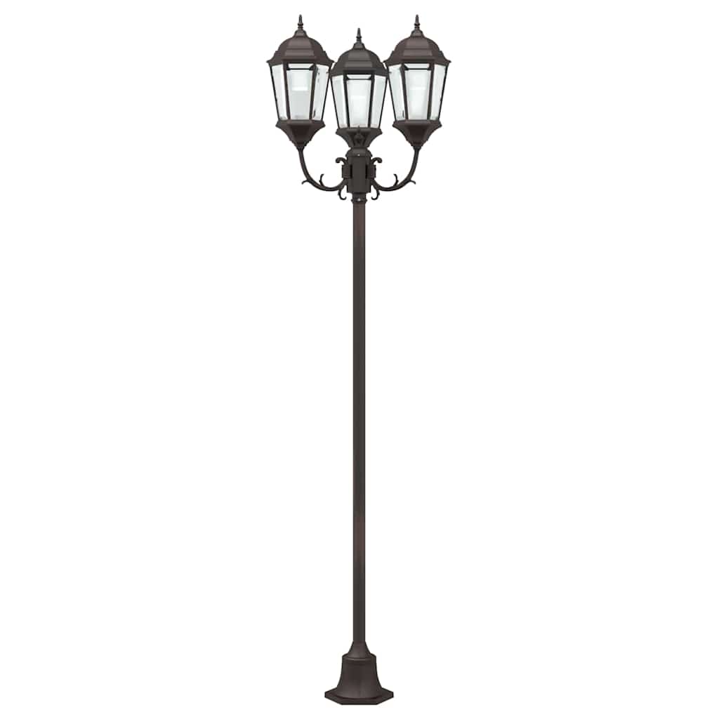 Vrtno svjetlo Bronzana 57 x 49 x 241 cm Aluminij i staklo