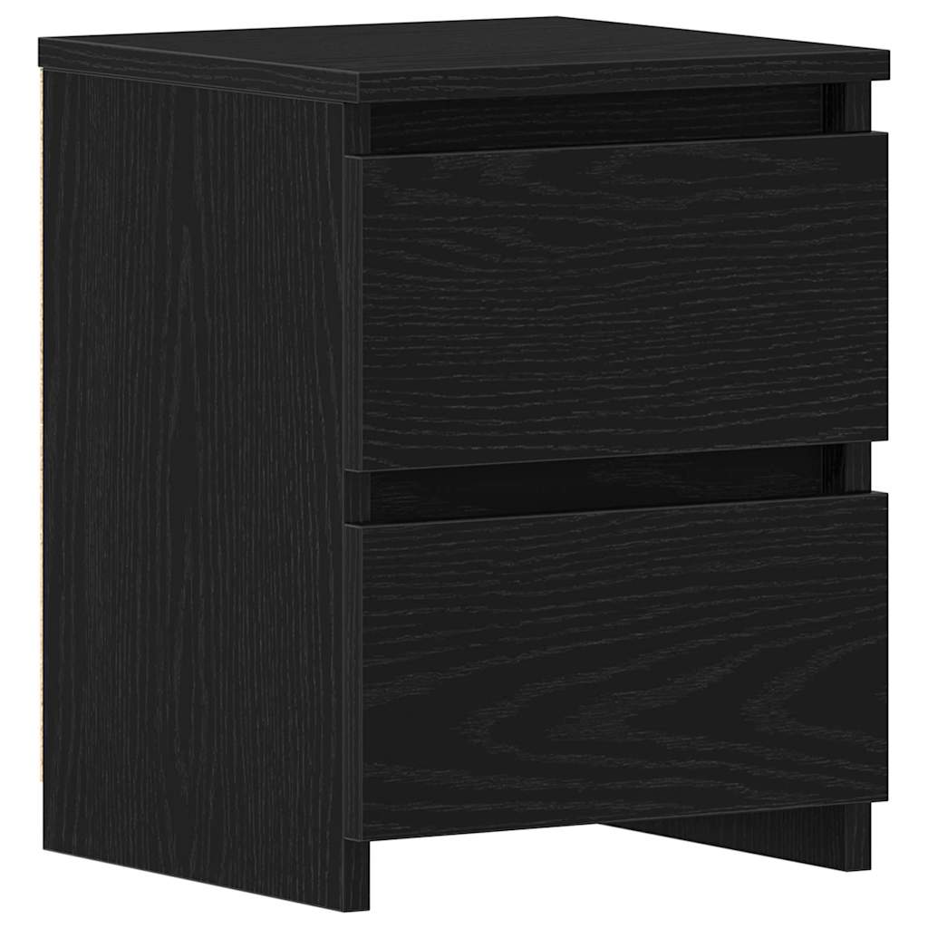 Noćni ormar Crni hrast 30 x 30 x 40 cm Konstruirano drvo