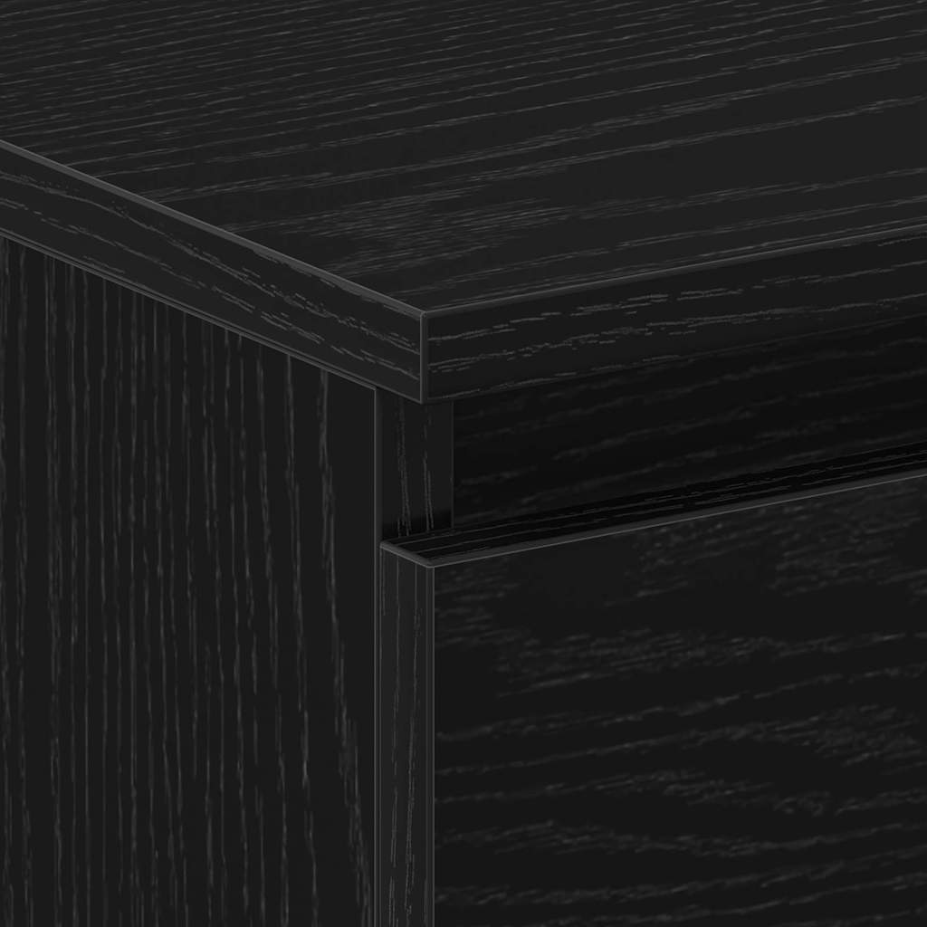 Noćni ormar 2 pcs Crni hrast 30 x 30 x 40 cm Konstruirano drvo
