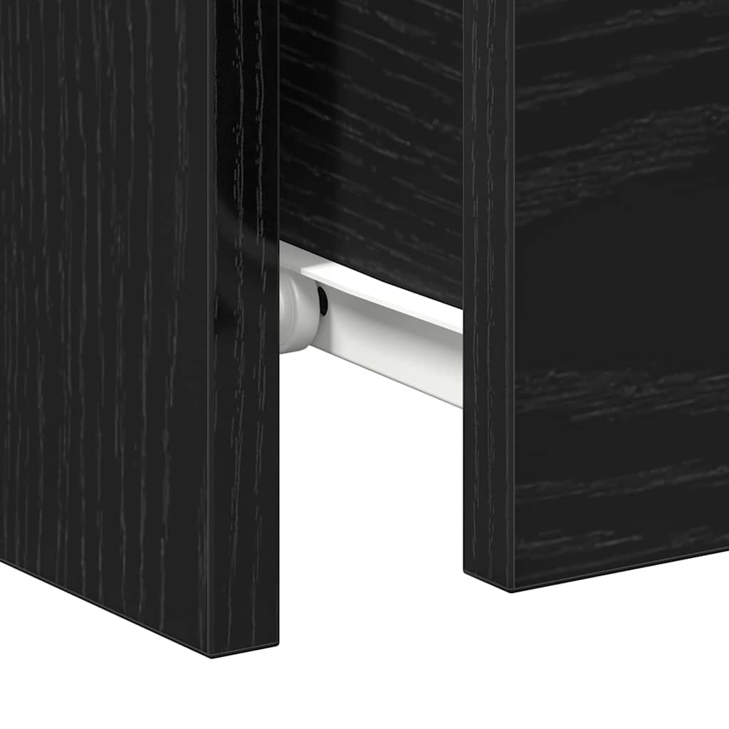 Noćni ormar 2 pcs Crni hrast 30 x 30 x 40 cm Konstruirano drvo