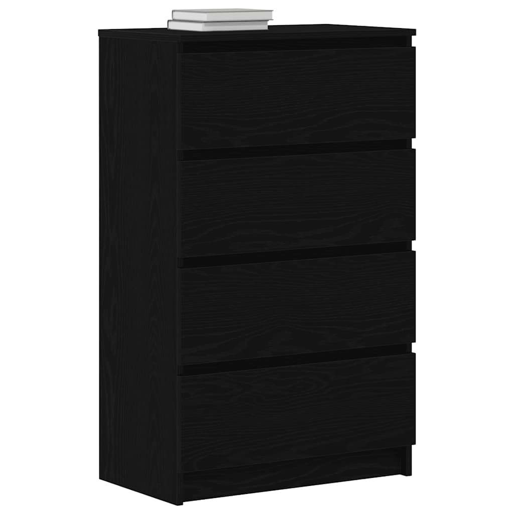 Komoda crni hrast 60x35x98,5 cm konstruirano drvo