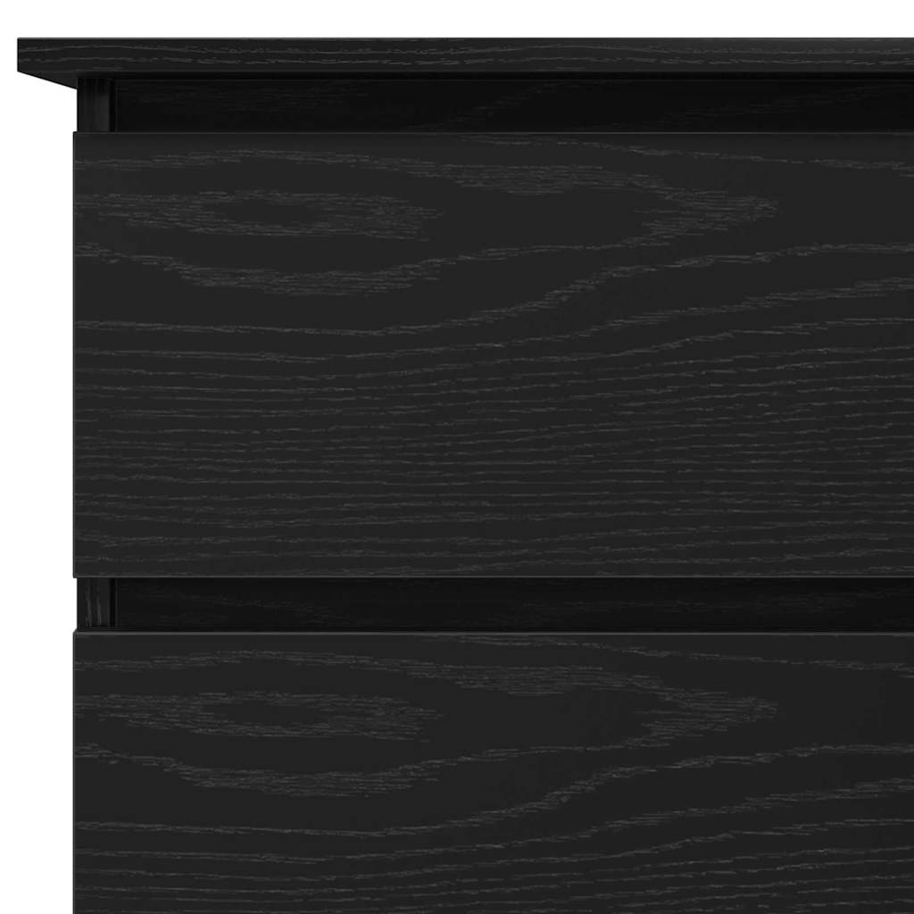 Stol s ladicama Crni hrast 145 x 100 x 76 cm Konstruirano drvo