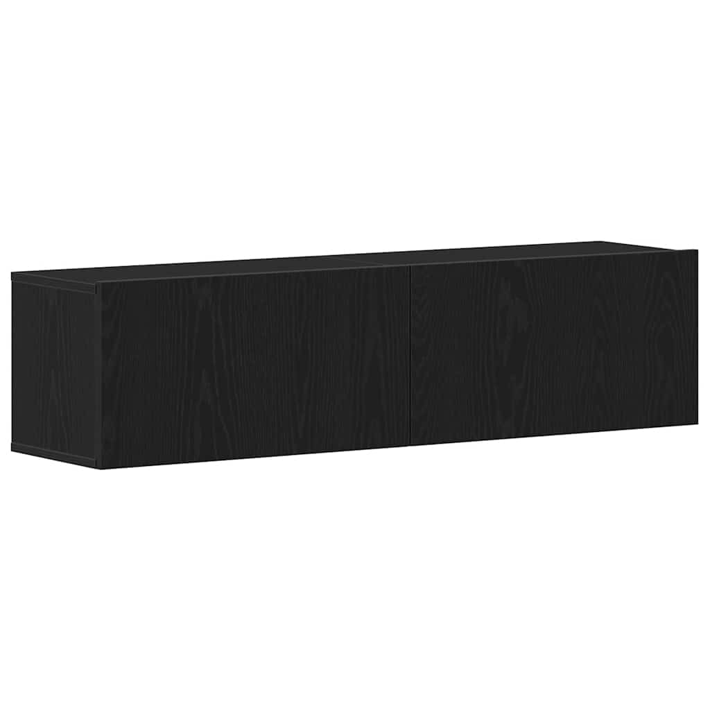TV ormarić crni hrast 120x30x30,5 cm konstruirano drvo