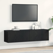 TV ormarić crni hrast 120x30x30,5 cm konstruirano drvo