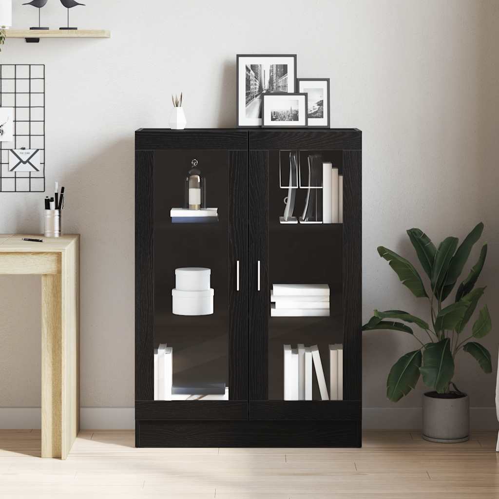 Ormar za knjige crni hrast 82,5x30,5x115 cm konstruirano drvo