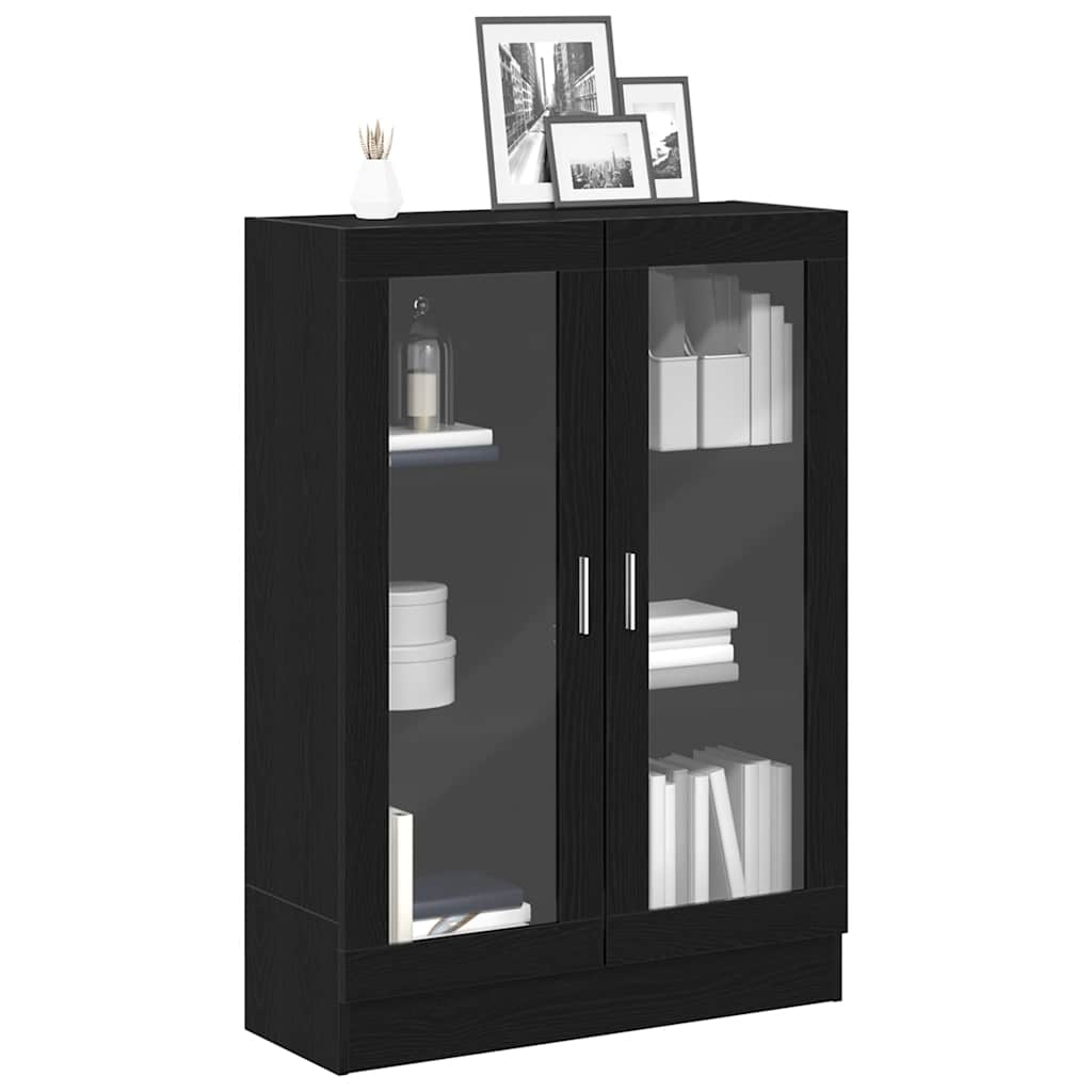 Ormar za knjige crni hrast 82,5x30,5x115 cm konstruirano drvo