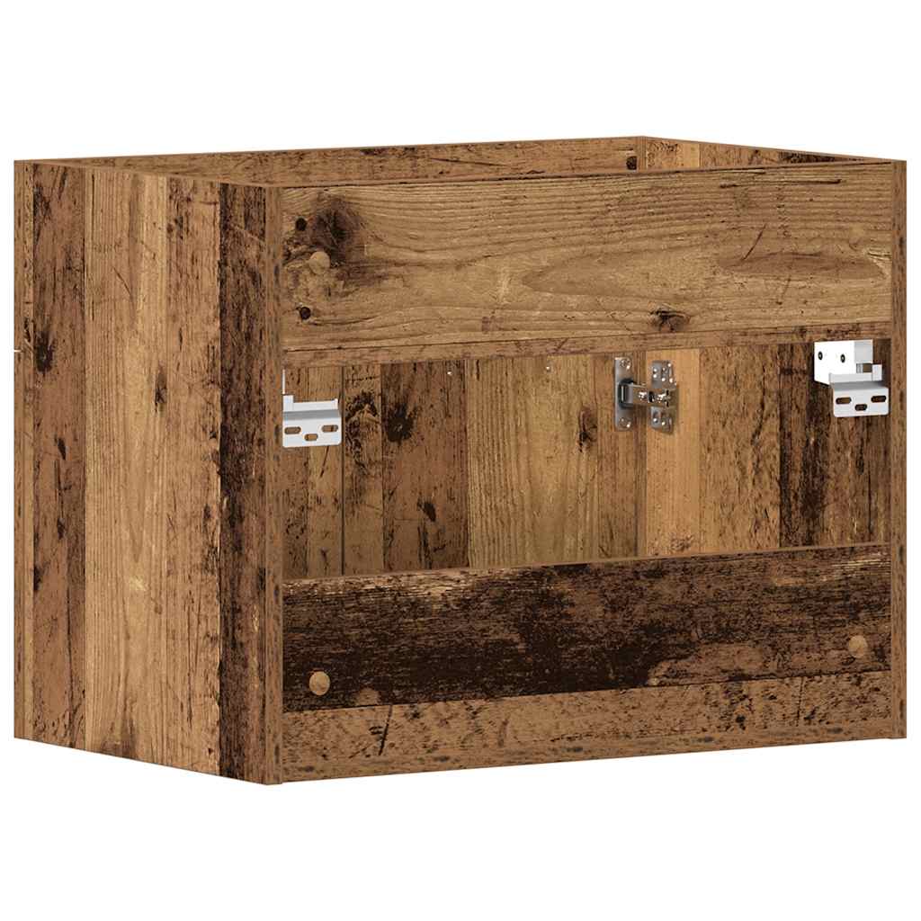 Ormarić za umivaonik u kupaonici, staro drvo, 60 x 38,5 x 46 cm, inženjerski drvo