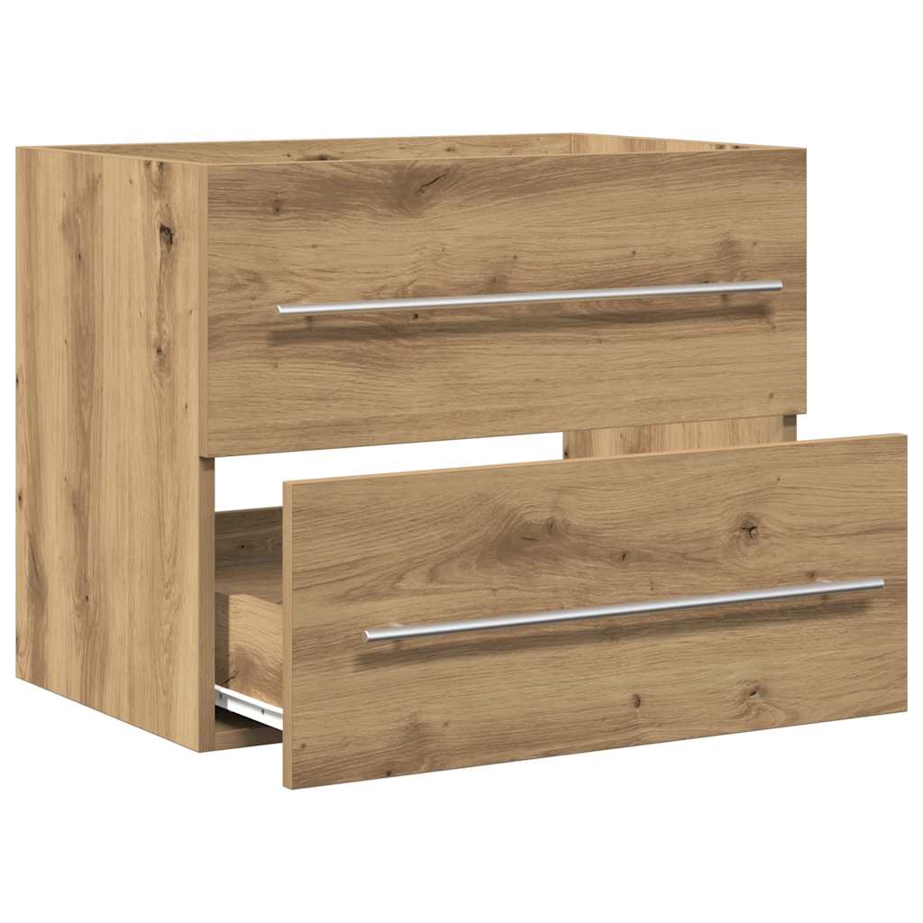 Ormarić za umivaonik u kupaonici Artisan hrast 60x38,5x48 cm Konstruirano drvo