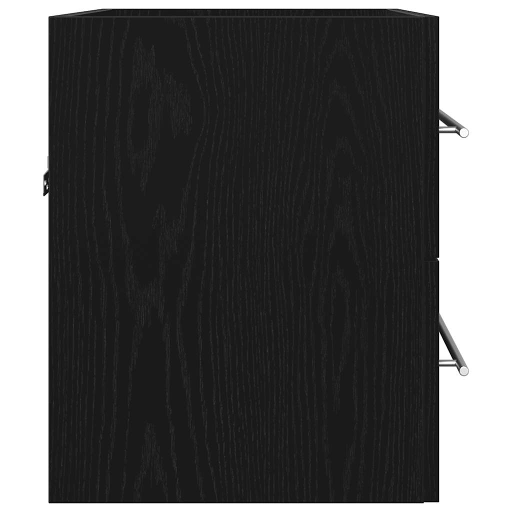 Ormarić za umivaonik u kupaonici crni hrast 60x38,5x48 cm inženjerski drvo