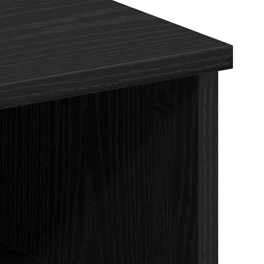 Noćni ormarić s ladicama 2 pcs Crni hrast 50 x 32 x 60 cm
