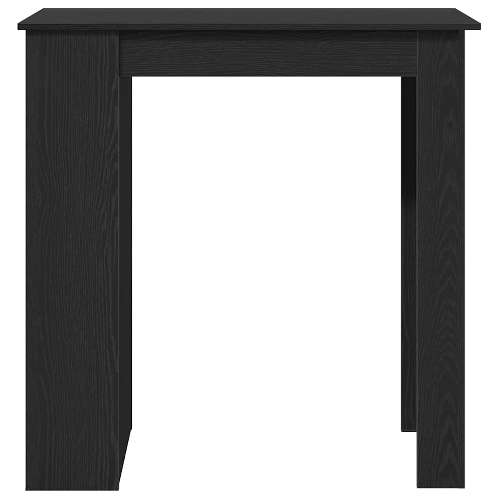 Barski stol sa policom za odlaganje crni hrast 102x50x103,5 cm
