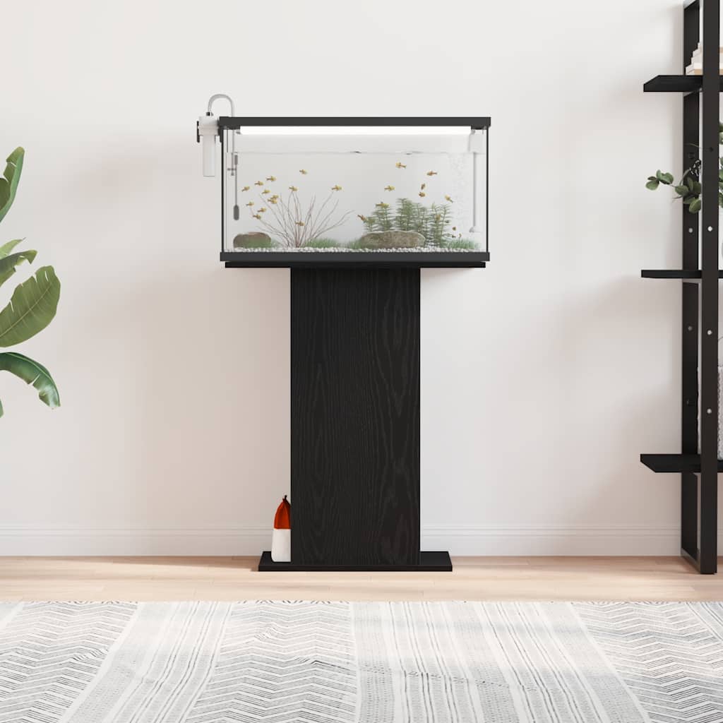 Stalak za akvarij crni hrast 60,5 x 36 x 72,5 cm Konstruirano drvo
