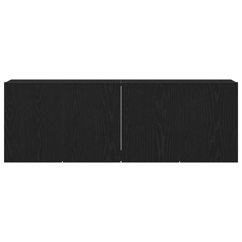 TV ormarići 2 kom. crni hrast 120x30x41 cm inženjerski drvo