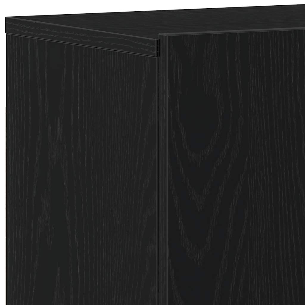 TV ormarići 2 kom. crni hrast 160x30x41 cm inženjerski drvo