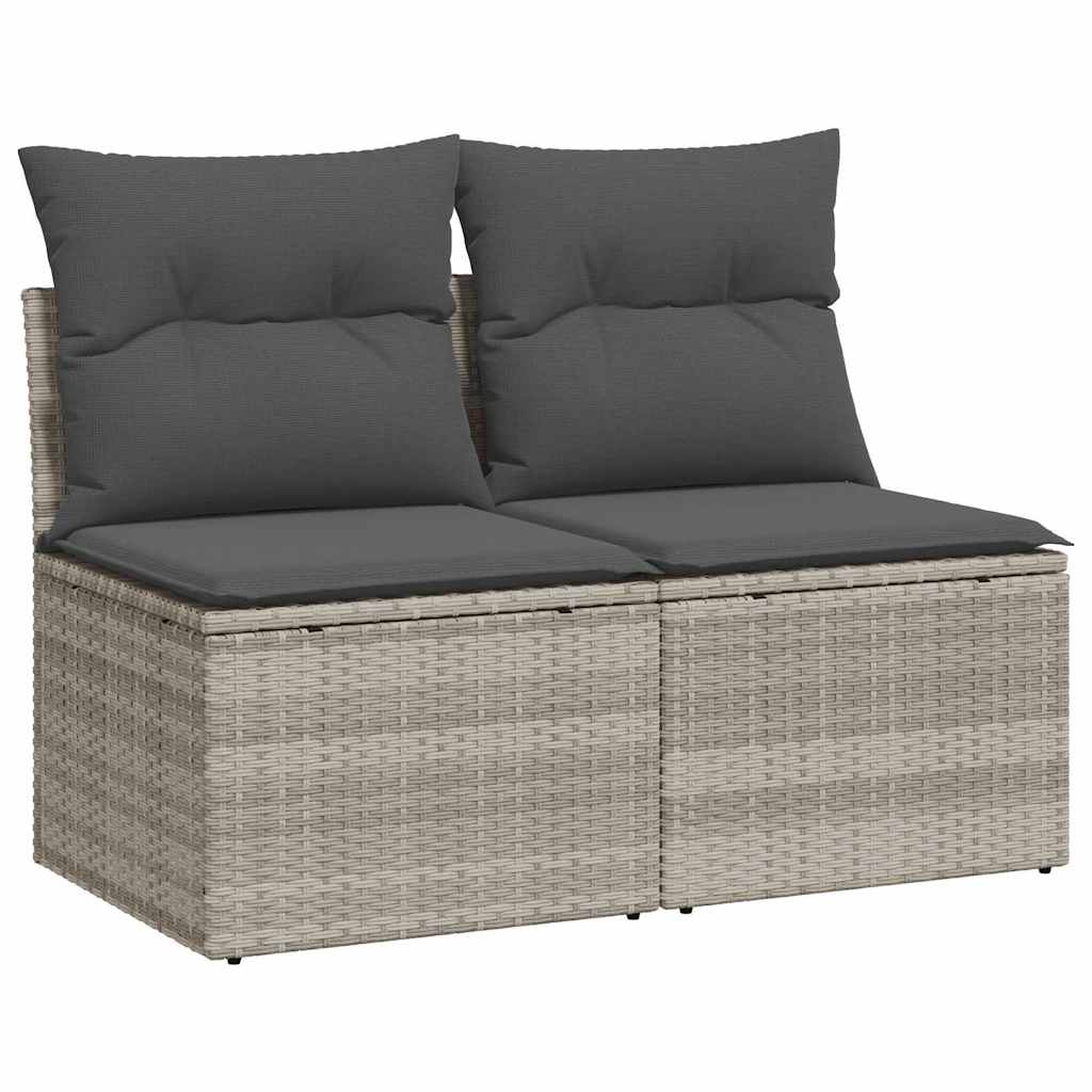 2-dijelni set vrtnih sofa s jastucima od poliratana i bagrem