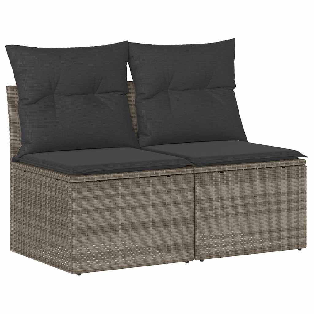 2-dijelni set vrtnih sofa s jastucima od poliratana i bagrem