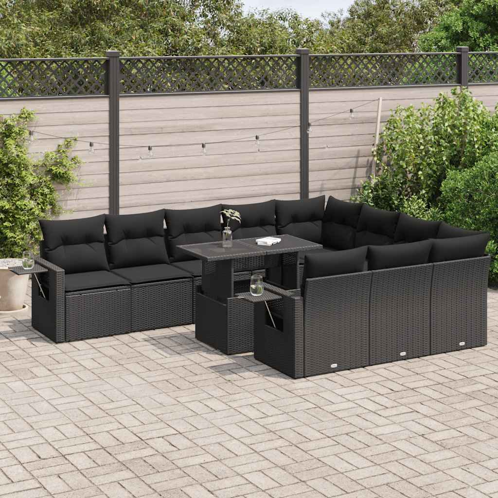 11-dijelni set vrtnih sofa od poliratana s jastucima