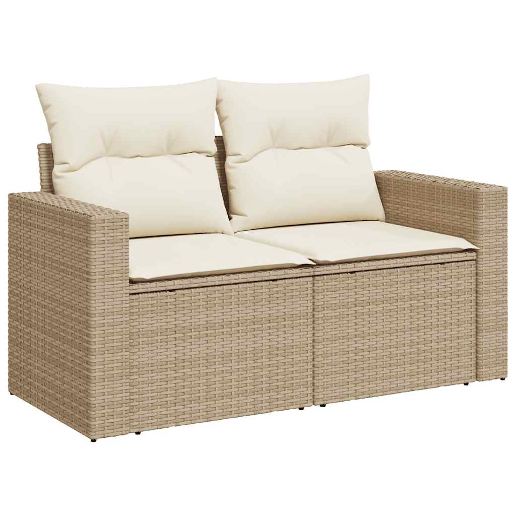 8-dijelni set vrtnih sofa od poliratana s jastucima bež