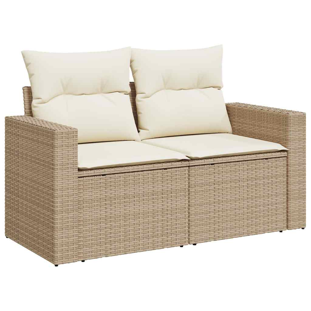 11-dijelni set vrtnih sofa od poliratana s jastucima bež
