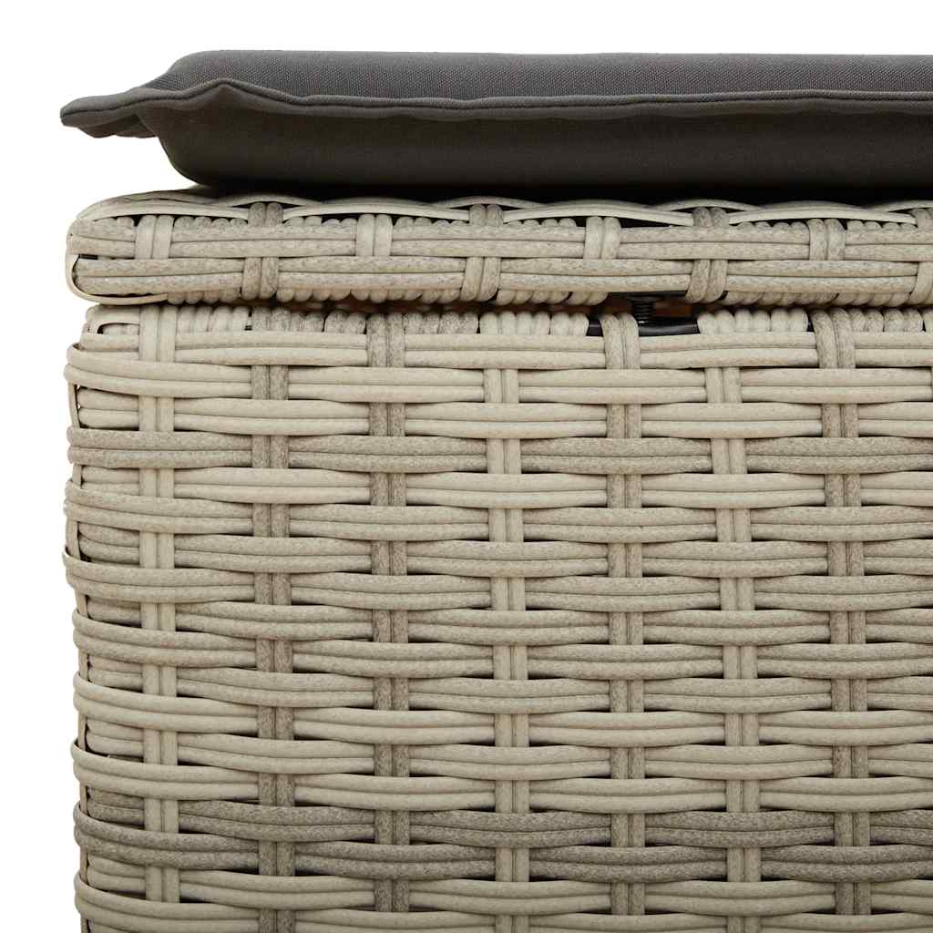 7-dijelni set vrtnih sofa svjetlosivi od poliratana