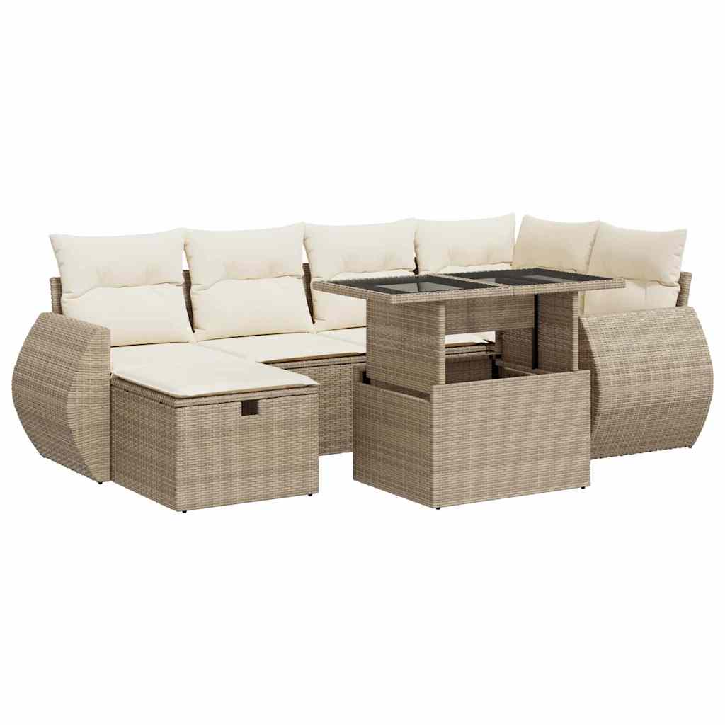 7-dijelni set vrtnih sofa od poliratana