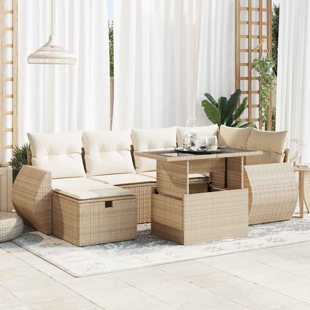 7-dijelni set vrtnih sofa od poliratana