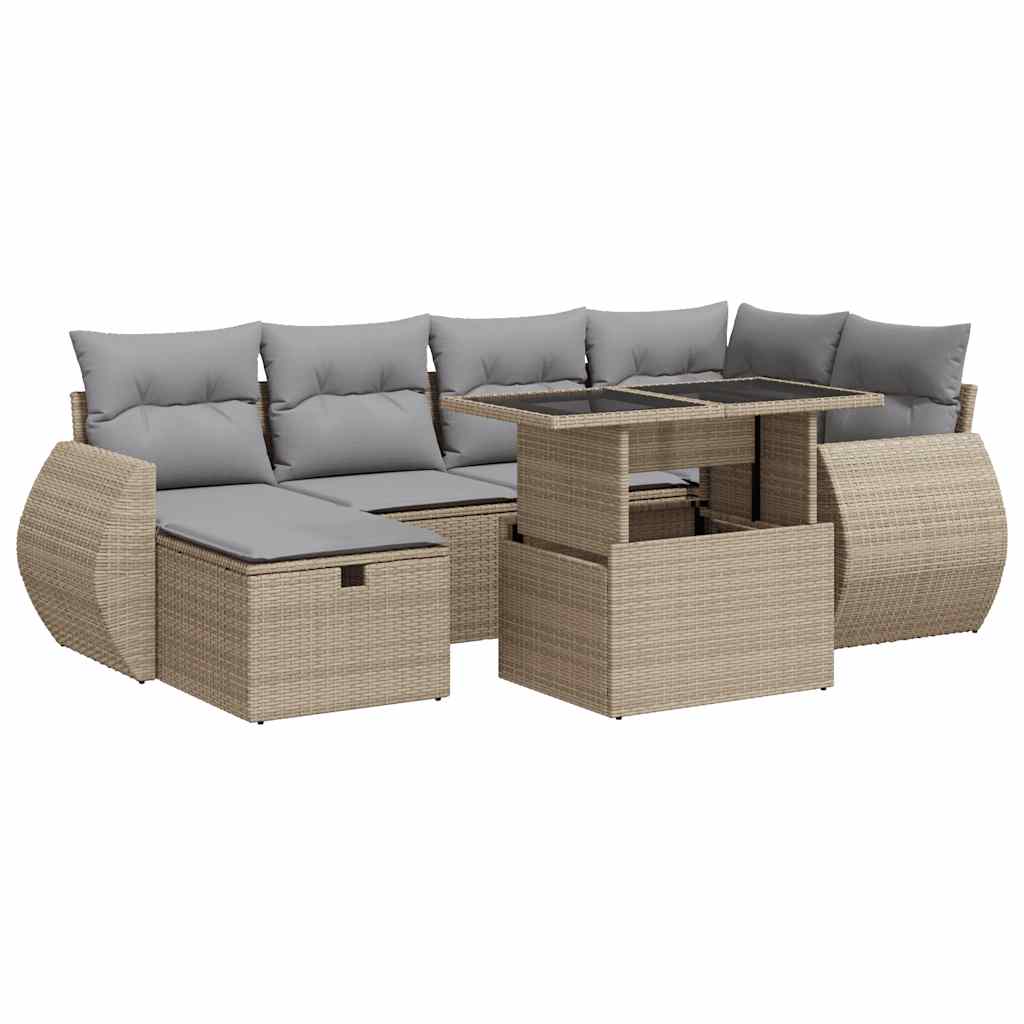 7-dijelni set vrtnih sofa od poliratana