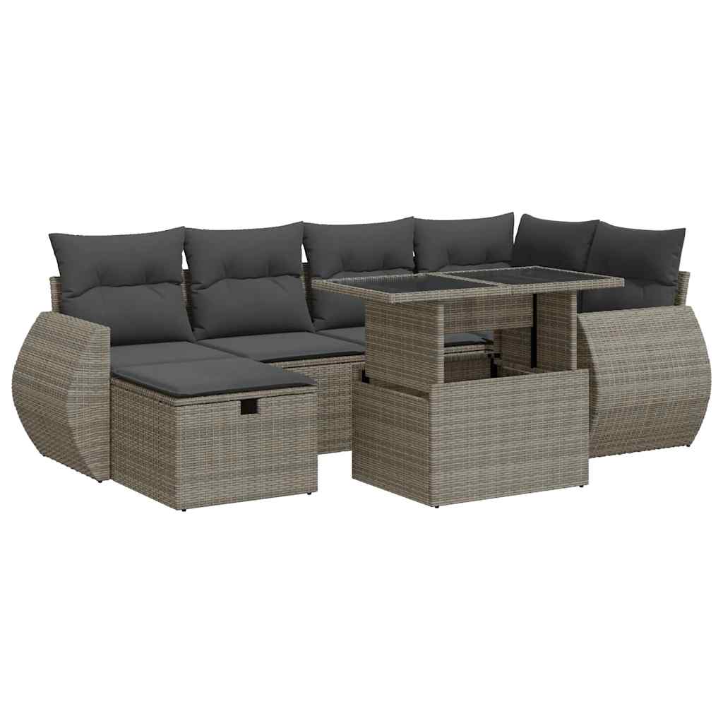 7-dijelni set vrtnih sofa od poliratana