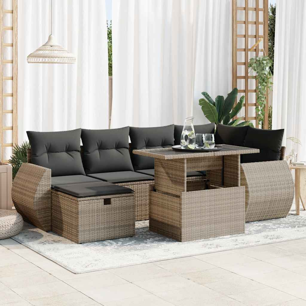 7-dijelni set vrtnih sofa od poliratana