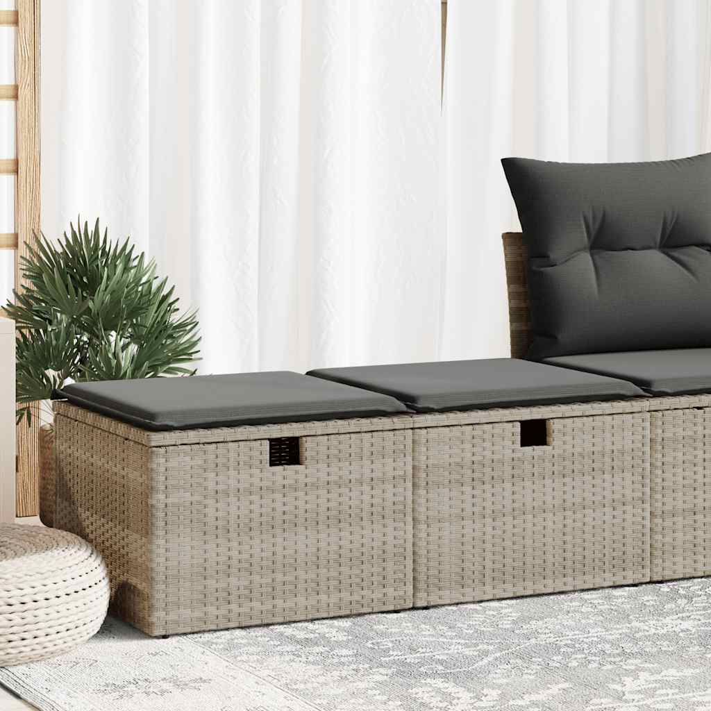 2-dijelni set vrtnih sofa s jastucima od poliratana i bagrem
