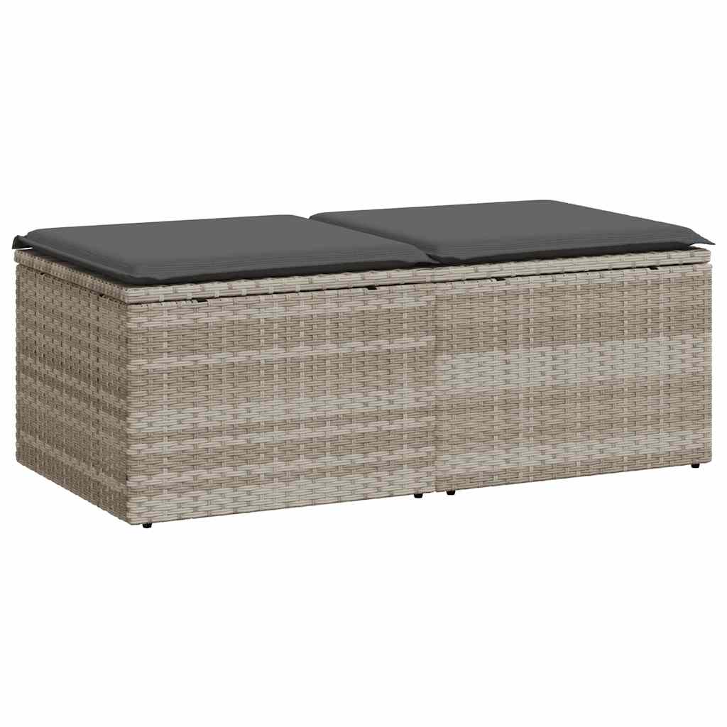 2-dijelni set vrtnih sofa s jastucima od poliratana i bagrem