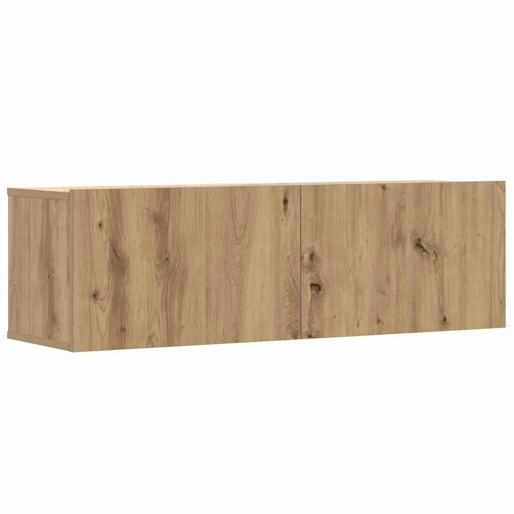8-dijelni set TV ormarića montiran na zid Artisan Oak